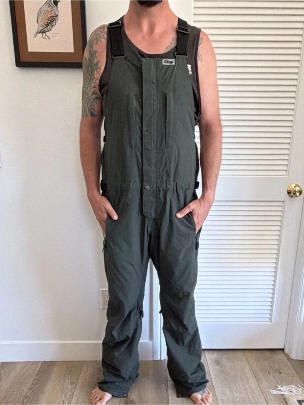 Airblaster Beast Snowboard Bib Snow Pants Mens Large